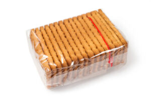 Crackers over wrapped with BOPP flim